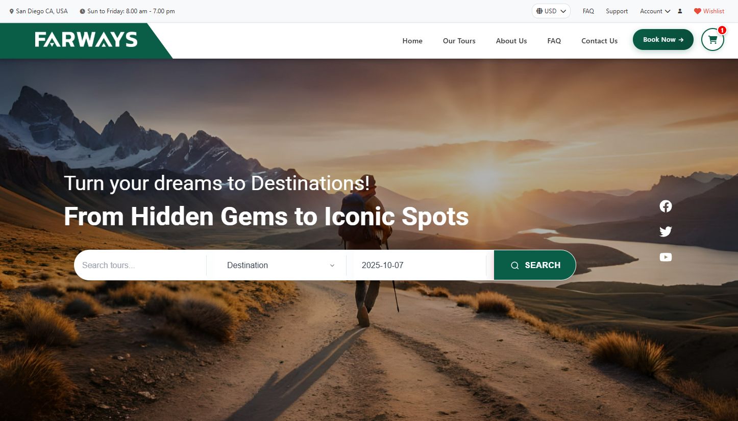 Adventure & Activity Tours Demo